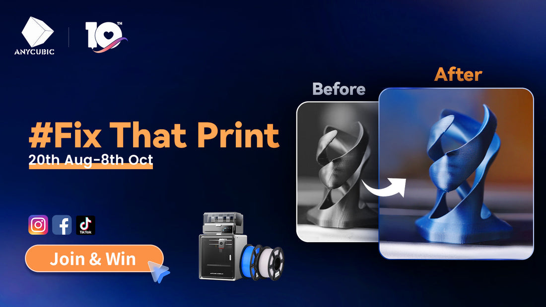 Konkurs Fix My Print: Wygraj Anycubic Kobra S1 Combo!