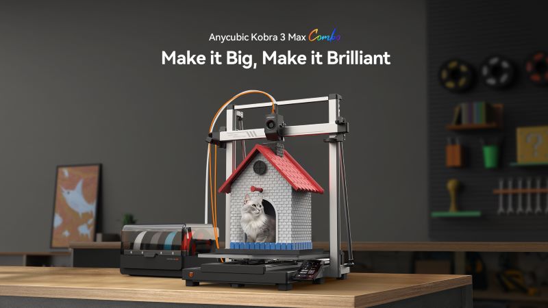 Anycubic Kobra 3 Max Combo: Najlepsza wielkoformatowa, wielokolorowa drukarka 3D