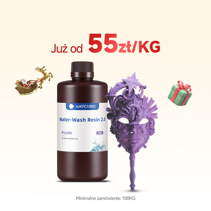 Żywica Zmywalna Wodą 2.0 10-100KG