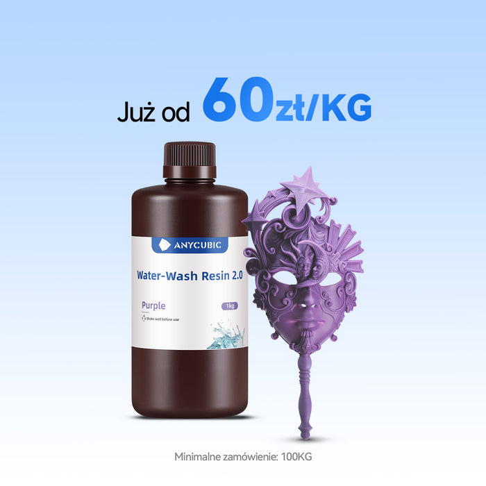 Żywica Zmywalna Wodą 2.0 10-100KG