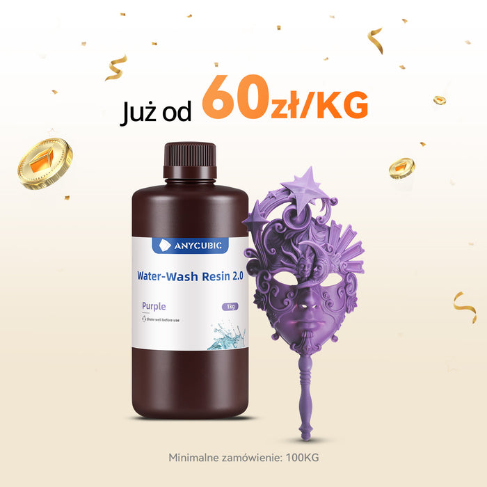 Żywica Zmywalna Wodą 2.0 10-100KG