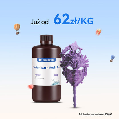 Żywica Zmywalna Wodą 2.0 10-100KG