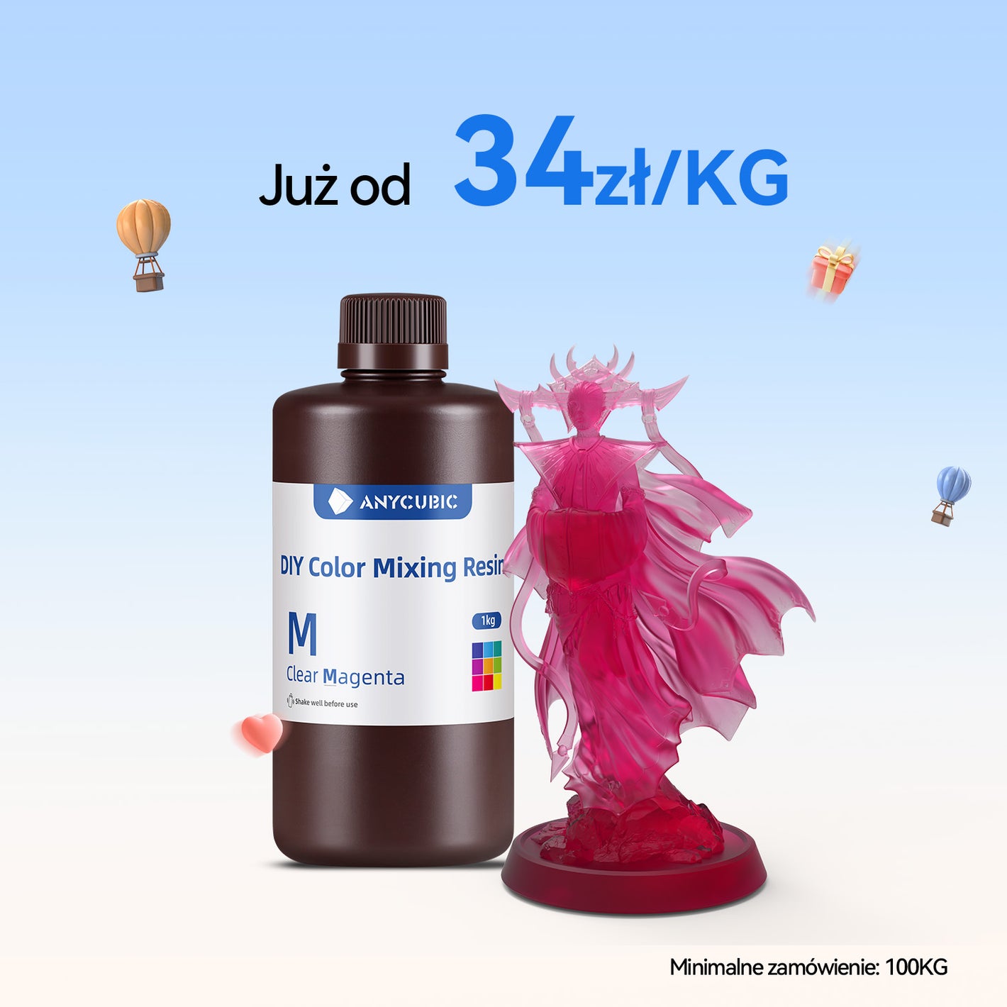 Żywica do mieszania kolorów DIY Zestaw