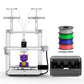 Drukarka 3D Anycubic Kobra X z wbudowanym systemem 4 kolorów – idealna pierwsza warstwa, ciche i stabilne drukowanie, łatwa obsługa dla początkujących.