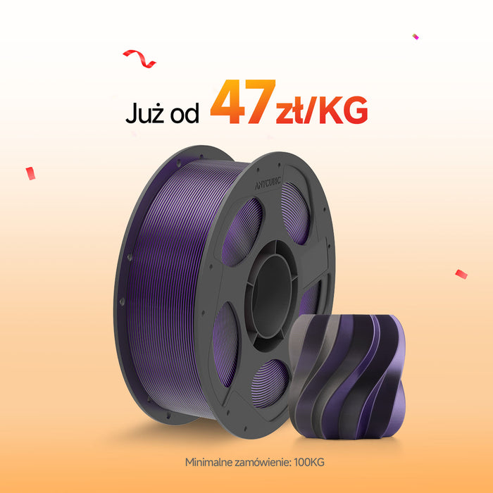 PLA Jedwab Dual / Trójkolorowy 10-100KG