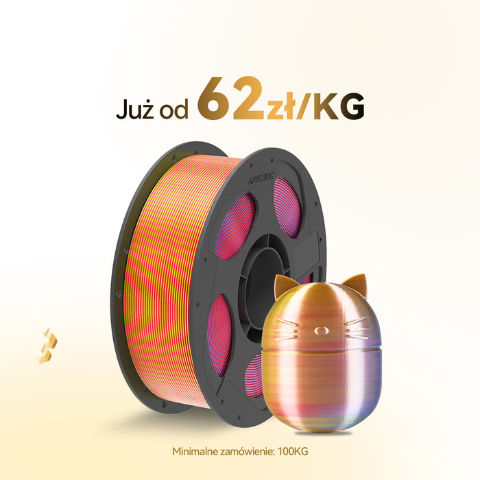 PLA Jedwab Dual / Trójkolorowy 10-100KG