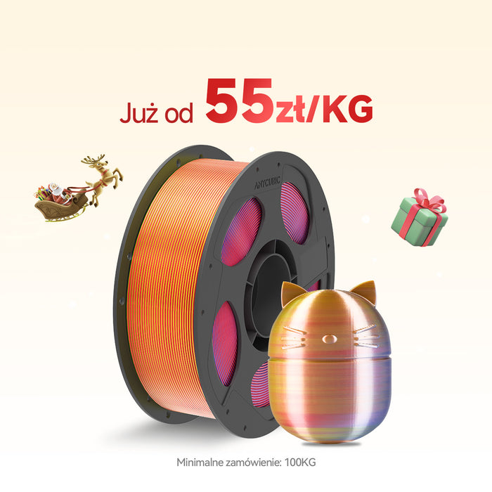 PLA Jedwab Dual / Trójkolorowy 10-100KG