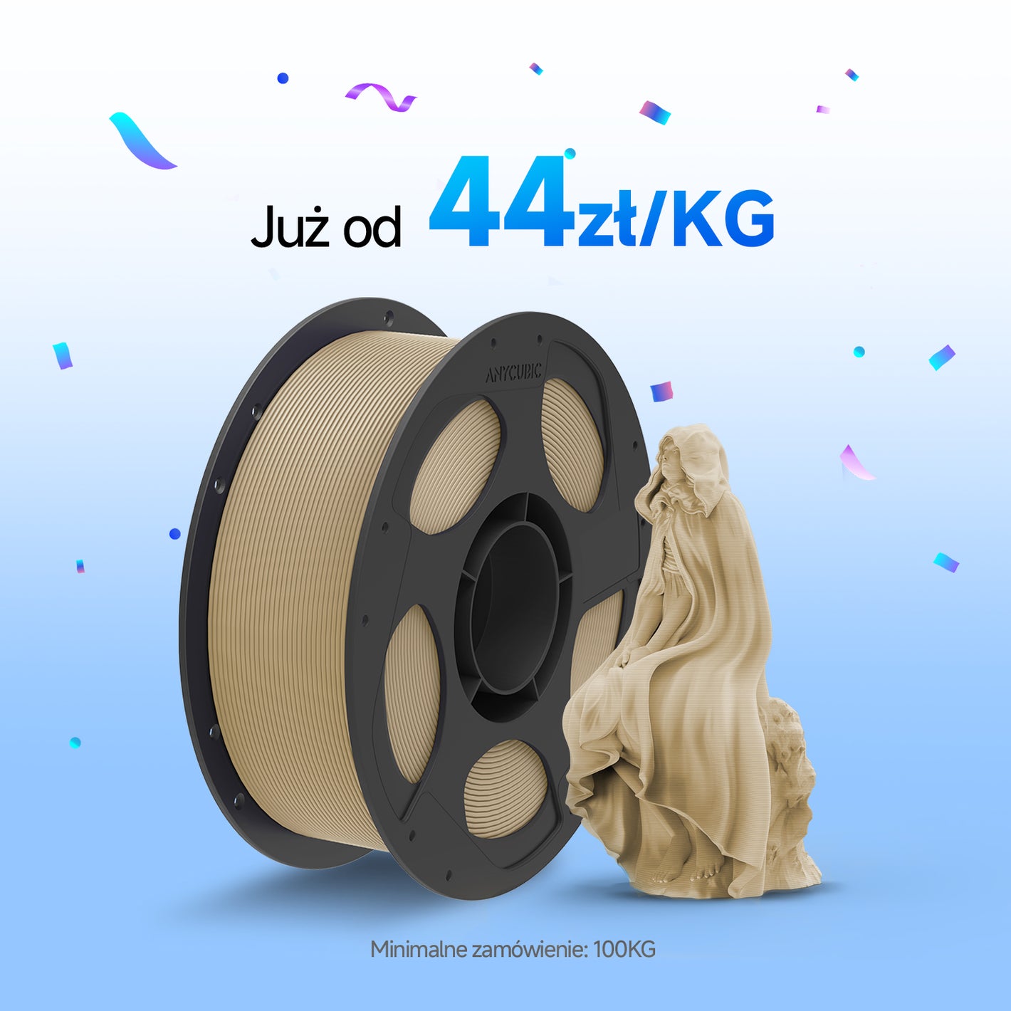 PLA Matowy 10-100KG