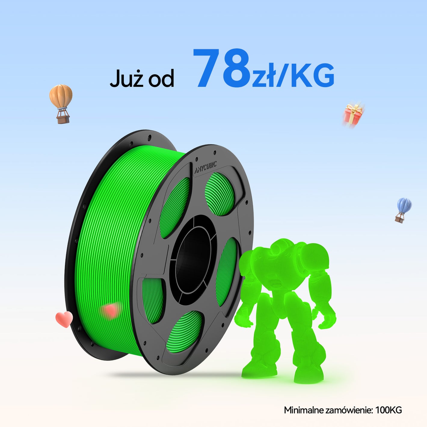 PLA Blask 10-100KG