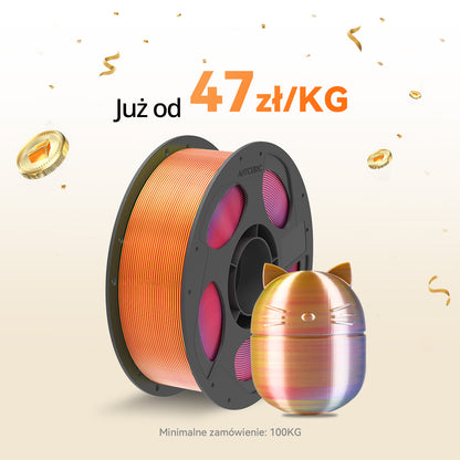 PLA Jedwab Dual / Trójkolorowy 10-100KG