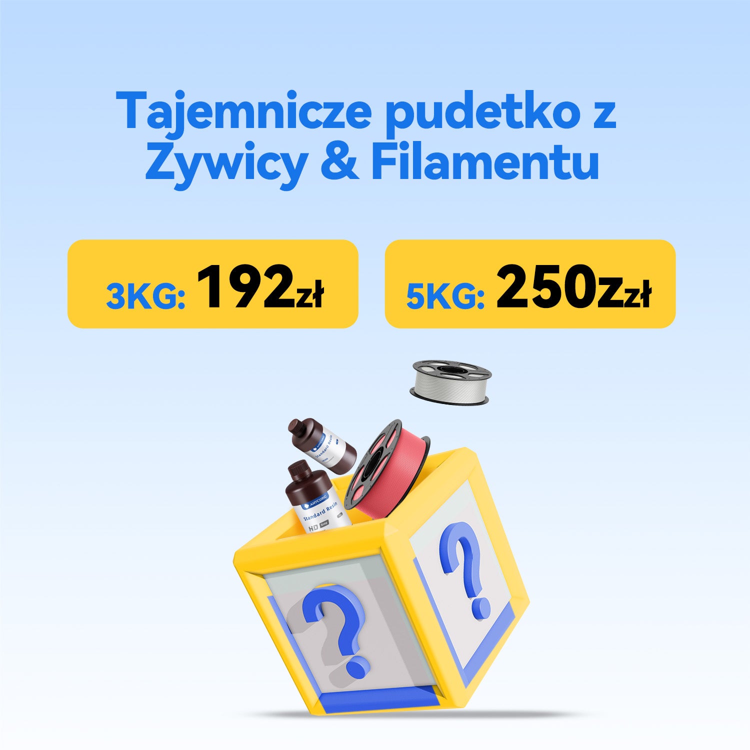 Tajemnicze pudełko z Żywicą & Filament