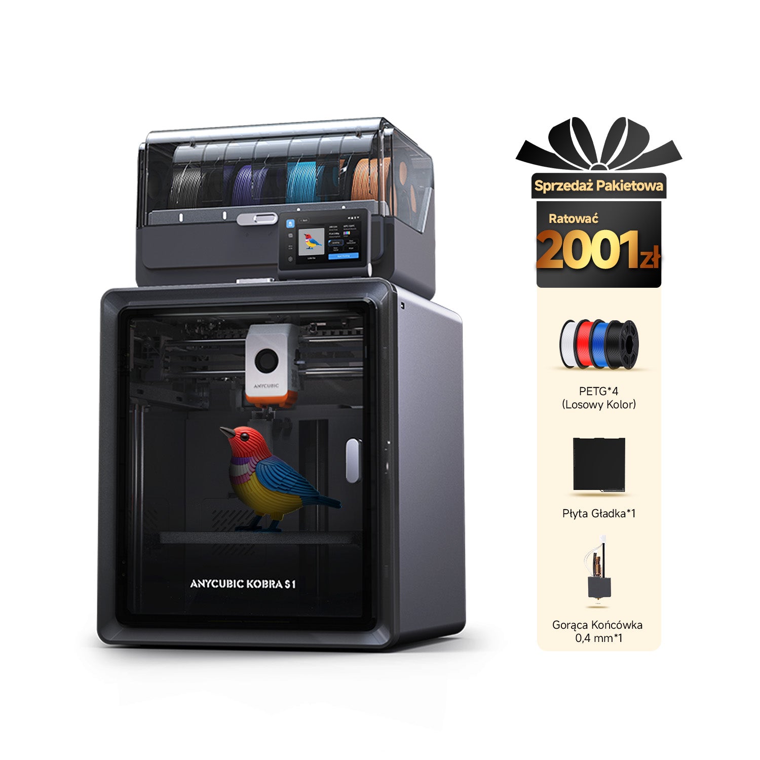 Kobra S1 Combo - Pakiet 4 Kolorów