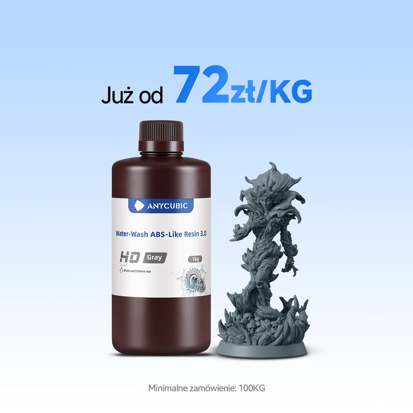 Żywica ABS 3.0 zmywalna wodą 10-100KG