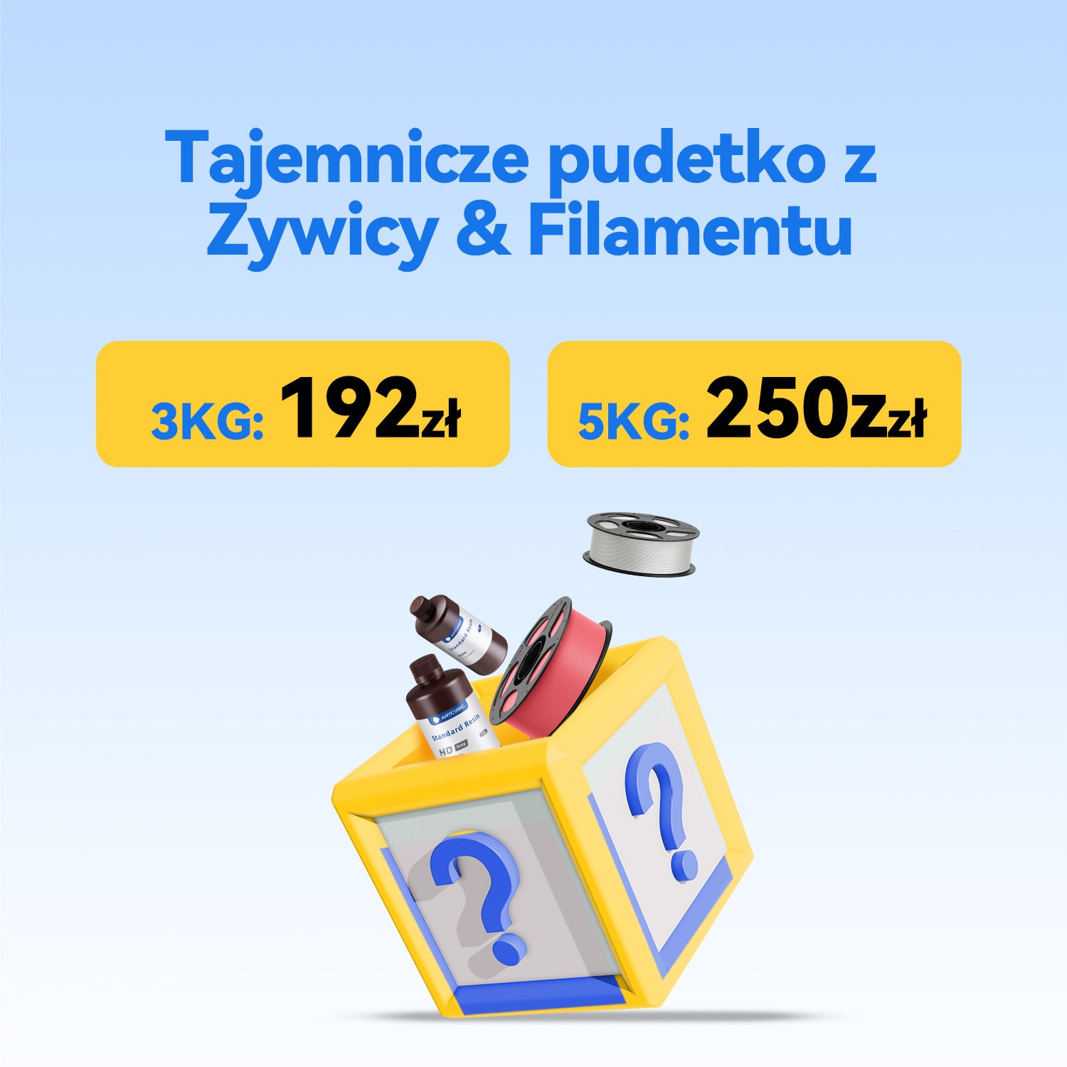 Tajemnicze pudełko z Żywicą & Filament
